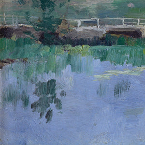 German School, Impressionistic Landscape With Lake