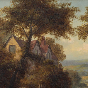 George Farrington Hornibrook, Rural Scene With Rider & Cottage