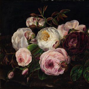 Attributed To Adamine Sindberg, Still Life With Roses
