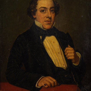 19th-Century English School, Portrait Of A Man With A Pinky Ring