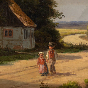 Carsten Henrichsen, Rural Landscape With Children