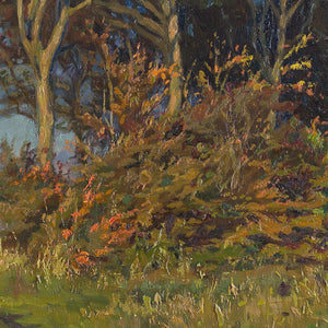 Sigurd Solver Schou, Autumnal Landscape With Lake