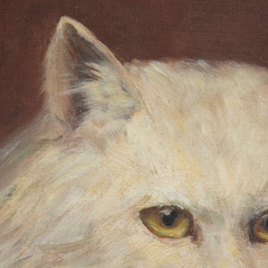 Late 19th-Century British School Portrait Of A Cat