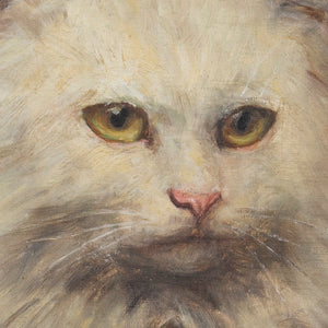 Late 19th-Century British School Portrait Of A Cat