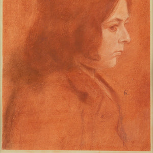 Friedrich August Von Kaulbach, Portrait Study Of A Girl
