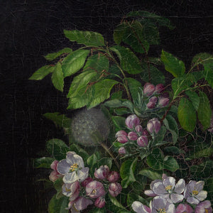 19th-Century Danish School, Still Life With Apple Blossom