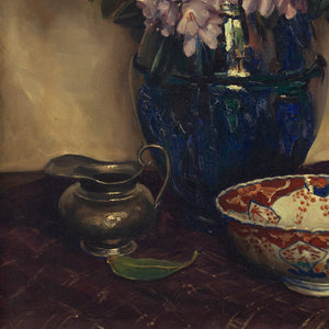 Willy Fleur, Still Life With Rhododendrons &amp; Bowl