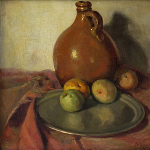 J W Schonnevelt Buchner, Still Life With Jug &amp; Apples