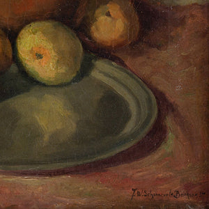 J W Schonnevelt Buchner, Still Life With Jug &amp; Apples