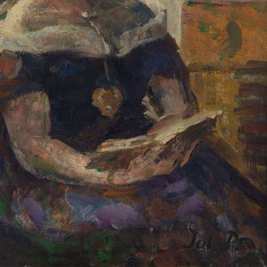 Julius Paulsen, Portrait Of A Young Woman Reading