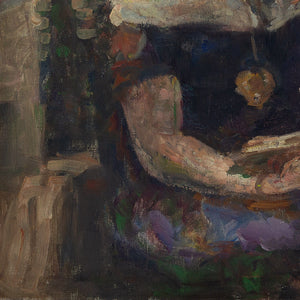 Julius Paulsen, Portrait Of A Young Woman Reading