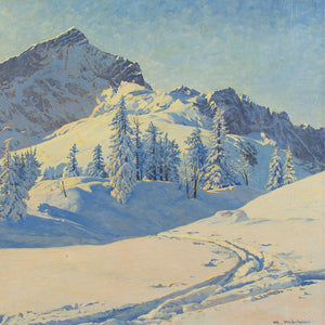Max Märtens, Alpine Landscape With Fir Trees