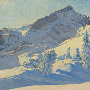 Max Märtens, Alpine Landscape With Fir Trees