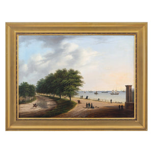 19th-Century Danish School Coastal Landscape With Figures