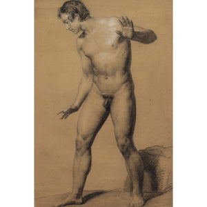 British School, Study Of A Male Nude