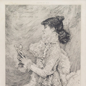 Eugène-André Champollion, Portrait de M.lle Sarah Bernhardt After Lepage
