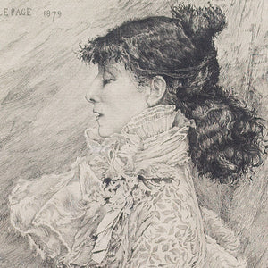 Eugène-André Champollion, Portrait de M.lle Sarah Bernhardt After Lepage
