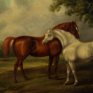 Edwin Moseley Fox, Two Mares In A Landscape