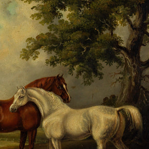 Edwin Moseley Fox, Two Mares In A Landscape