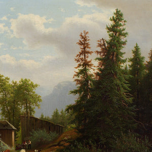 Eliza Agnetus Emilius Nijhoff, Extensive Black Forest Landscape With Farm