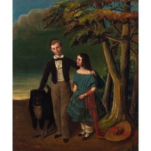 19th-Century British Folk Art, Portrait Of John & Fanny Sharman