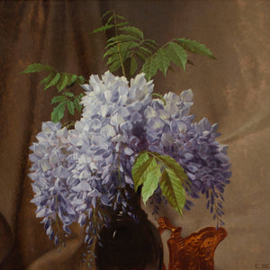 Claudius Dubiez, Still Life With Wisteria