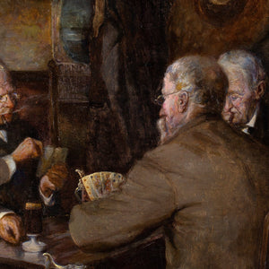 Oluf Simony-Jensen, Interior Scene With Card Players