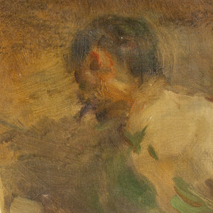 Julius Paulsen, Self-Portrait With Model