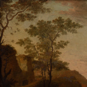 Attr. Pieter Nolpe, 17th-Century Dutch Landscape With River