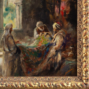 Early 20th-Century, North African Genre Scene, The Carpet Merchant