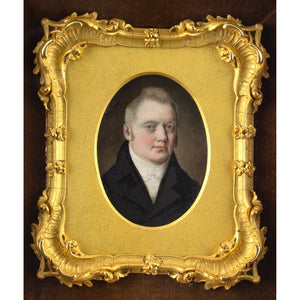 Early 19th-Century Miniature Portrait Of A Gentleman