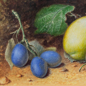 Mary A Hull, Still Life With Damsons & Plums