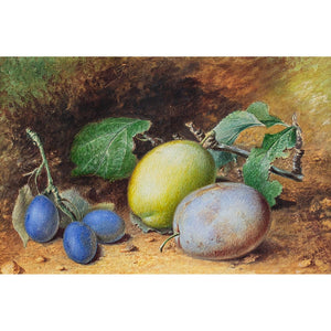 Mary A Hull, Still Life With Damsons & Plums