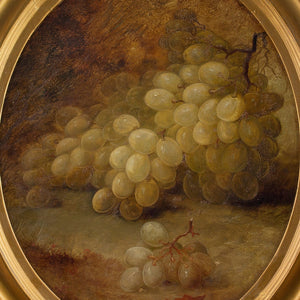 19th-Century English School, Still Life With Grapes