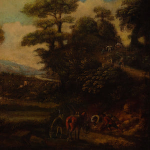 Early 18th-Century Idealised Italianate Landscape With Figures & Cattle