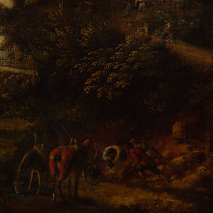 Early 18th-Century Idealised Italianate Landscape With Figures & Cattle