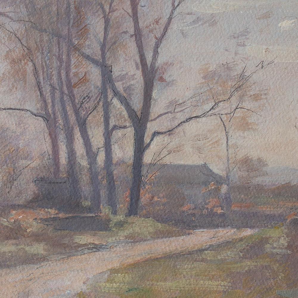 Claude-Marie Reignier, Autumnal Landscape With Track