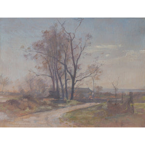 Claude-Marie Reignier, Autumnal Landscape With Track