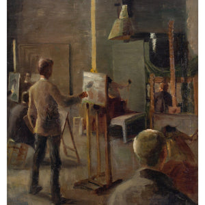 Early 20th-Century Danish School, Art Academy Interior
