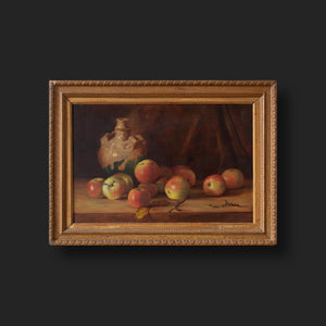 Early 20th-Century Still Life With Apples & Jug