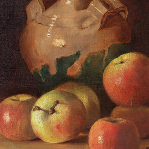 Early 20th-Century Still Life With Apples & Jug