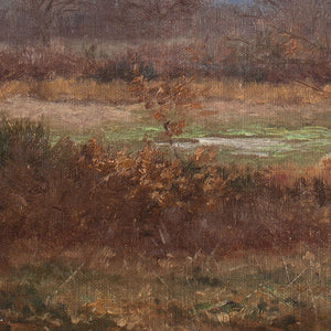 Léon Marie Benoît, Autumnal Landscape With Distant Hills
