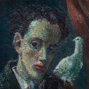 Mid 20th-Century Portrait Of A Man & Dove