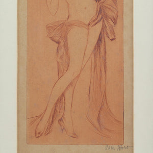 Vala Moro, Art Deco Etching Of A Dancer