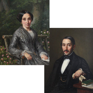 Pair Of Mid-19th Century French Portraits