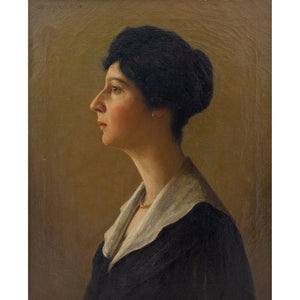 William Anton Joseph Claus, Portrait Of A Lady In Profile