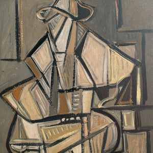 Cubist Portrait Of A Man In A Hat