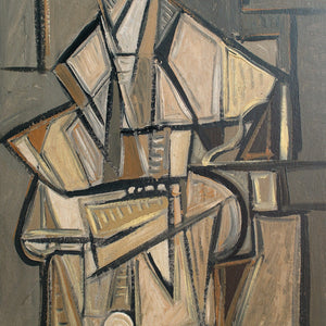 Cubist Portrait Of A Man In A Hat