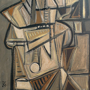 Cubist Portrait Of A Man In A Hat