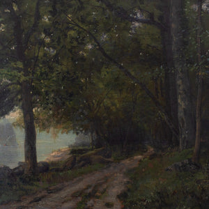 Eugène D’Argence, Forest Landscape With River